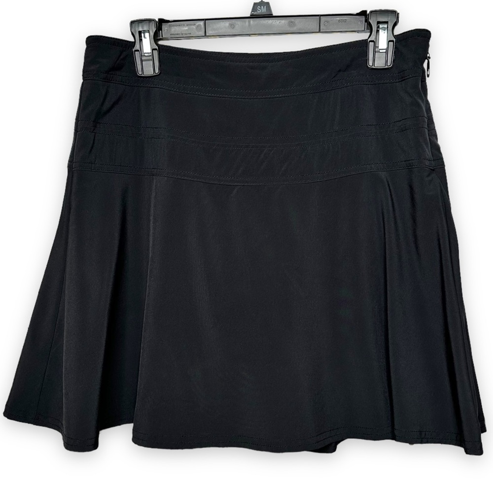 Athleta Athletic Skort Black Skirt With Shorts Women's Size 6